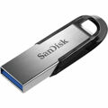 Memória USB Sandisk Ultra Flair Preto Preto/prateado Prateado 128 GB