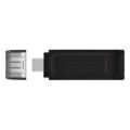 Memória USB Kingston USB C Preto Memória USB 64 GB