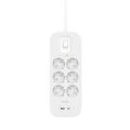 Extensão com 6 Tomadas com Interruptor Belkin Connect SRB002VF2M Branco (2 m)