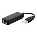 Adaptador USB 2.0 para Rede RJ45 D-link DUB-E100 10/100 Mbps Preto