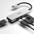 Hub USB C D-link DUB-M530 4K Ultra Hd Cinzento