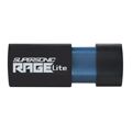 Memória USB Patriot Memory Supersonic Rage Lite Preto Preto/azul 32 GB