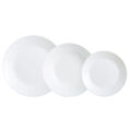 Conjunto de Louça Luminarc Zelie Branco Vidro 18 Peças