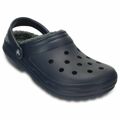 Tamancos Crocs Classic Lined Clog U Azul Escuro 37-38