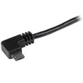 Cabo USB para Micro USB Startech USB2AUB2RA2M Preto