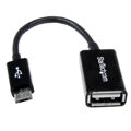 Cabo Micro USB Startech Uusbotg USB a Micro USB B Preto