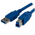 Cabo USB a para USB B Startech USB3SAB1M Azul