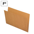 Dossier Cartolina Fade Folio 170G Kraft 50 Un.