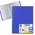 Portfolio Plus Espiral 40 Fls Azul