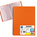 Portfolio Plus Espiral 40 Fls Laranja