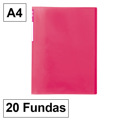 Portfolio Plus A4 20 Fls Rosa