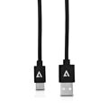 Cabo USB a para USB C V7 V7U2AC-2M-BLK-1E Preto