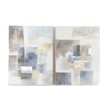 Pintura Dkd Home Decor Abstrato (90 X 3.5 X 120 cm) (2 Pcs)