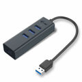 Hub USB I-tec U3METALG3HUB Cinzento