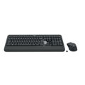 Teclado e Rato sem Fios Logitech MK540 Qwerty Uk Branco Preto Preto/branco