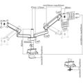 Suporte de Mesa para Ecrã V7 DMPRO2DTA-3E