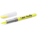 Marcador Fluorescente Bic Highlighter Flex Amarelo 12 Unidades