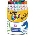 Conjunto de Canetas de Feltro Bic Kids Mini Velleda 24 Peças Ardósia Branca