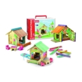 Casa de Miniatura Fisher Price Jeujura House To Paint 65 Peças Quadro