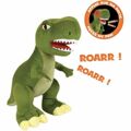 Peluche Jemini Dinossauro Leve LED com Som