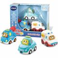 Playset de Veículos Vtech City Trio Box (sedan + Tow Truck + Ambulance)