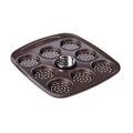 Bandeja para Forno Pizza Mini Pyrex Asimetria Aço Galvanizado (9 Compartimentos) (16 X 16 cm)