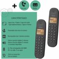 Telefone Fixo Logicom Dect Iloa 255T Duo Preto