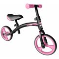 Bicicleta Infantil Skids Control sem Pedais Preto Cor de Rosa