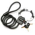 Cabo com Cadeado Master Lock Preto