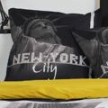 Conjunto de Lençóis Today Preto New York Amarelo (220 X 240 cm)