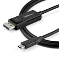 Adaptador USB C para Displayport Startech CDP2DP142MBD (2 m) Preto