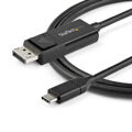 Adaptador USB C para Displayport Startech CDP2DP1MBD Preto 1 M