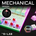 Teclado e Rato para Vídeojogos The G-lab Mercury W Branco