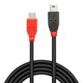 Cabo Micro USB Lindy 31717 50 cm Vermelho/preto