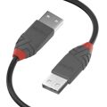 Cabo USB Lindy 36691 Preto Cinzento