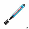 Marcador Edding 380 Flipchart Preto (10 Unidades)