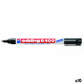 Marcador Permanente Edding e-8400 Preto 10 Unidades