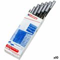 Marcador Edding 1200 Prateado (10 Unidades)