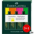 Conjunto de Marcadores Fluorescentes Faber-castell 65 Unidades