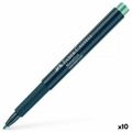 Marcador Permanente Faber-castell Metallics Wanderlust Verde (10 Unidades)