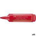 Marcador Fluorescente Faber-castell Textliner 46 Vermelho (10 Unidades)