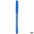 Marcadores Faber-castell Broadpen Document 1554 Azul (10 Unidades)