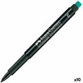 Marcador Permanente Faber-castell Multimark 1525 M Preto (10 Unidades)