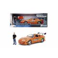 Playset Fast & Furious Brian & Toyota Supra 2 Peças