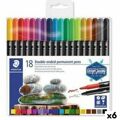 Conjunto de Canetas de Feltro Staedtler Design Journey Multicolor (6 Unidades)