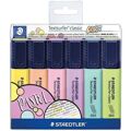 Conjunto de Marcadores Fluorescentes Staedtler Textsurfer Classic Pastel Pastel 5 Unidades