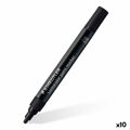 Marcador Permanente Staedtler Lumocolor Preto 2,4 mm (10 Unidades)