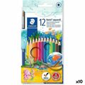 Lápiz de Cor Aquarela Staedtler Noris 12 Peças Multicolor (10 Unidades)