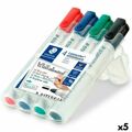 Conjunto de Marcadores Staedtler Lumocolor 4 Peças Ardósia Branca (5 Unidades)