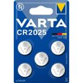 Pilhas de Botão de Lítio Varta 6025101415 CR2025 3 V (5 Unidades)